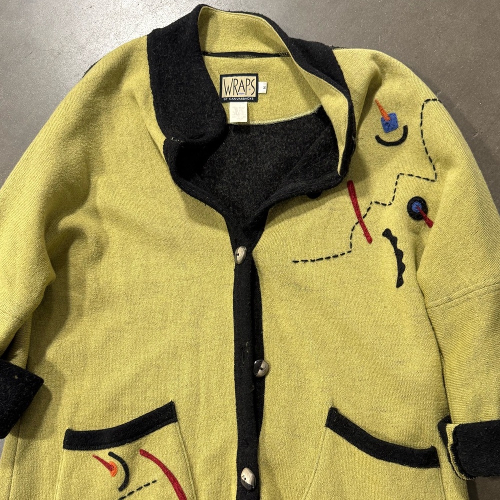 Wraps shacket embroidered oversized sage green